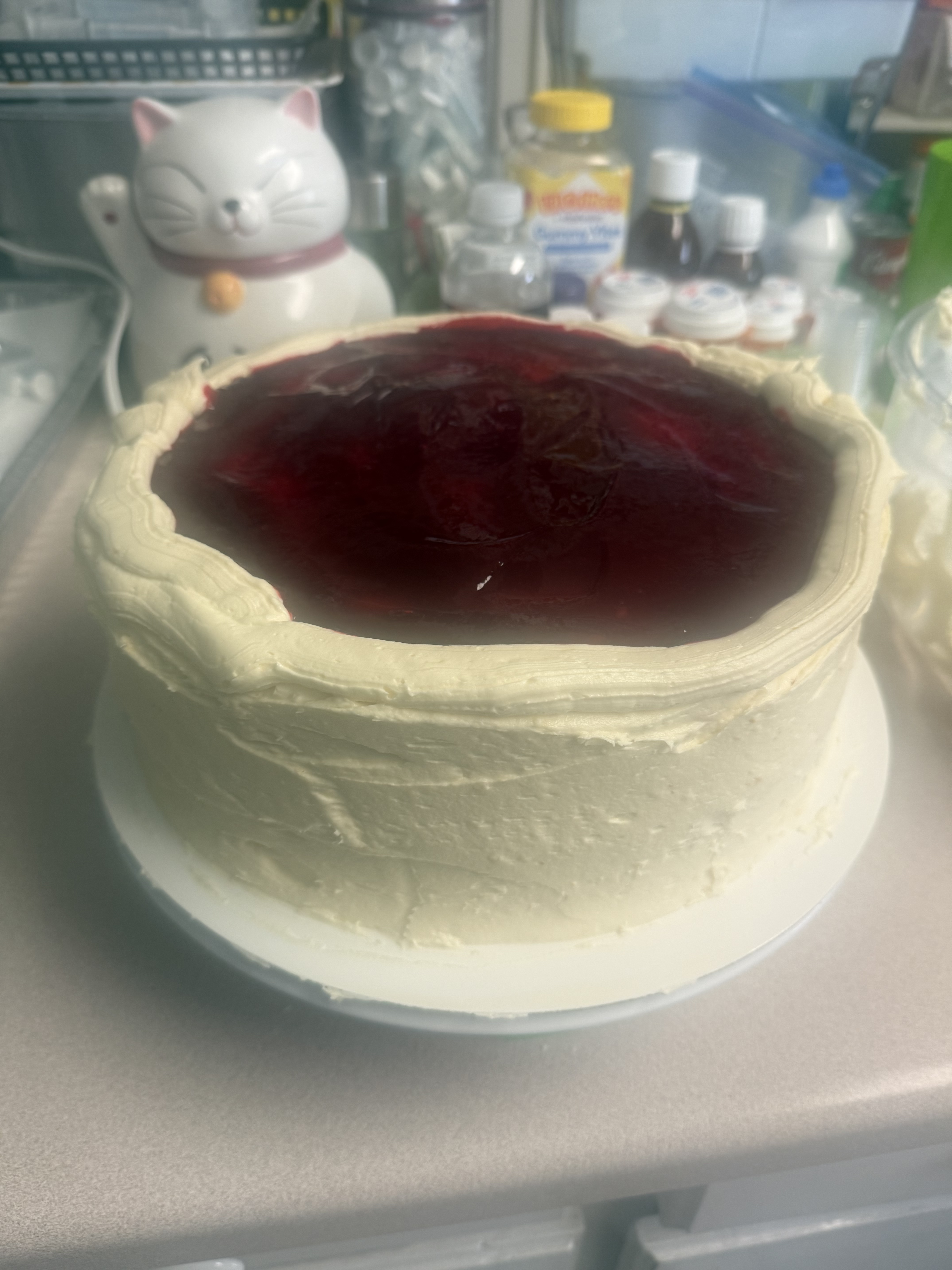 White Chocolate with Raspberry Cake